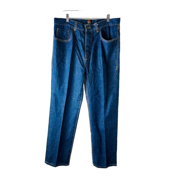 VTG Y2K Gino Green Global 999 Stitched Baggy Jeans Hip Hop Skater Mens 36